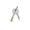 Universal Brass Replacement Lock Cylinder & Key Set for Refrigerators, Cabinets & Safes